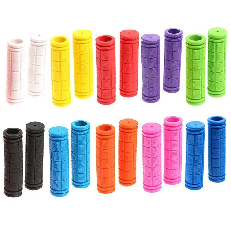 High Quality Bicycle Handle Bar Grip Silica Gel Racing Mountain Bike Soft Rubber Handlebar Cover Bike Parts Bicycle Accessories