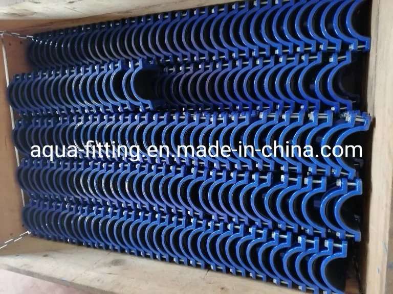 Ductile Iron Fitting Tapping Saddle for PVC PE Pipe Clamp