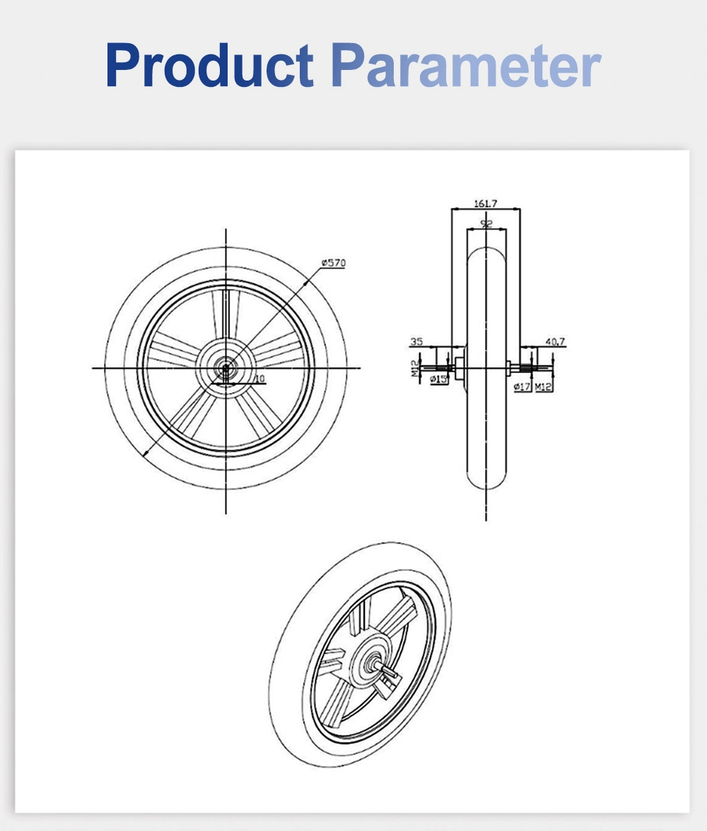 20 Inch 48V 500W Electric Bicycle Wheel E-Bike Pedelec Hub Motor